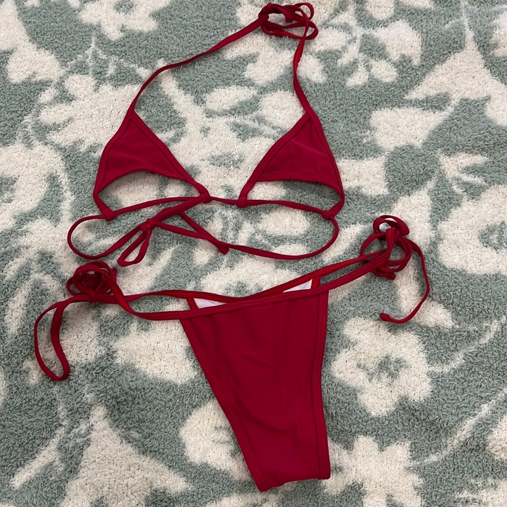 Red Bikini Set